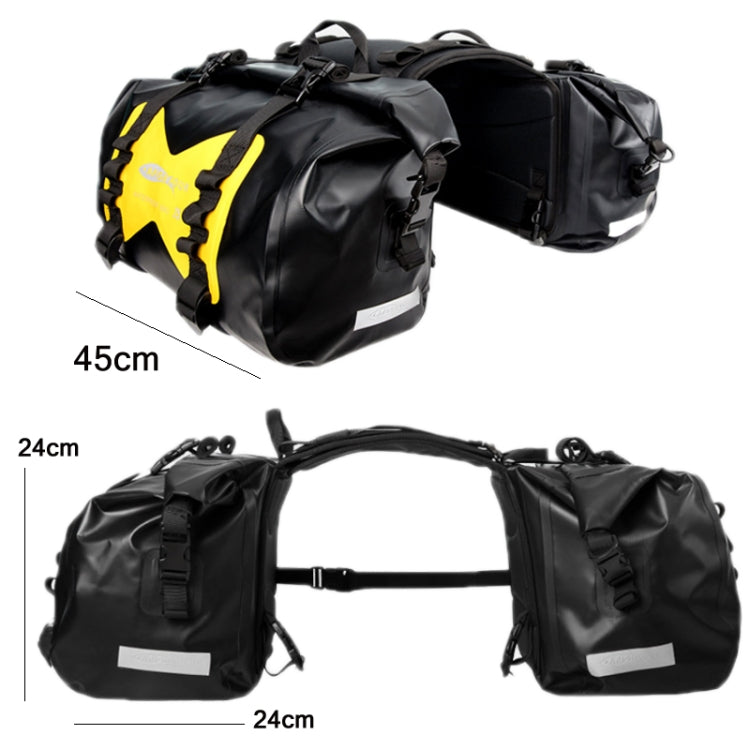 AFISHTOUR FM2021 Large Capacity Waterproof Motorcycle Rear Seat Bag, Color: Grey - free shipping - PMC TechLife - Order now!