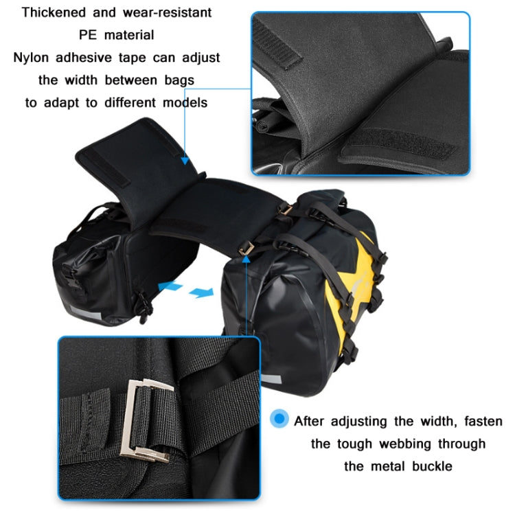 AFISHTOUR FM2021 Large Capacity Waterproof Motorcycle Rear Seat Bag, Color: Grey - free shipping - PMC TechLife - Order now!
