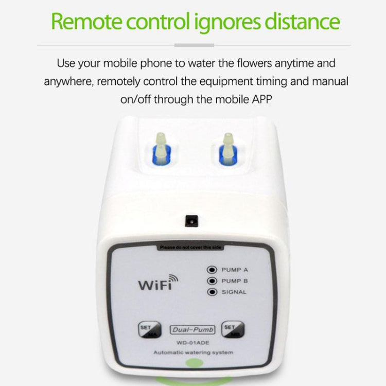 WD-01ADE WIFI Gardening Drip Irrigation Controller, Specification: Double Pump 15 Pots(EU Plug) - Watering & Irrigation by PMc TechLife | Online Shopping South Africa | PMc TechLife | Buy Now Pay Later Mobicred