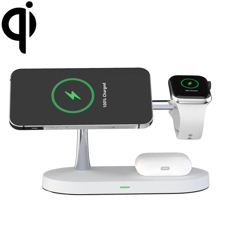 X452 3 in 1 Multifunctional 15W Wireless Charger with Night Light Function(White) - Wireless Charger by PMC Jewellery | Online Shopping South Africa | PMC Jewellery | Buy Now Pay Later Mobicred