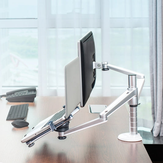 OA-7X Laptop Monitor Desktop Lifting Bracket(Silver) - Laptop Stand by PMC Jewellery | Online Shopping South Africa | PMC Jewellery | Buy Now Pay Later Mobicred