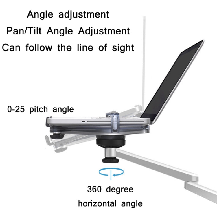 OA-7X Laptop Monitor Desktop Lifting Bracket(Silver) - free shipping - PMC Jewellery - Order now!