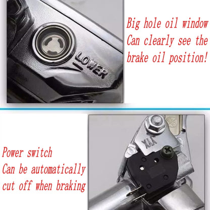 Chrome Motorcycle Brake For Honda CB400F/CB400SF /CB400 /CB500 /CBF500 /CBF600 /NC70(Right) - Motorbike Brakes by PMC Jewellery | Online Shopping South Africa | PMC Jewellery | Buy Now Pay Later Mobicred