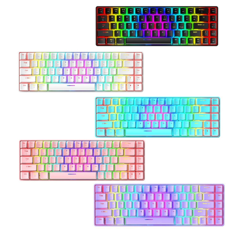 ZIYOU LANG T8 68 Keys RGB Luminous Gaming Mechanical Keyboard, Cable Length:1.6m(Black Green Shaft) - Wired Keyboard by ZIYOU LANG | Online Shopping South Africa | PMC Jewellery | Buy Now Pay Later Mobicred