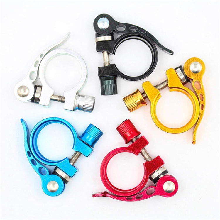 5 PCS Bicycle Accessories Quick Release Clip Road Bike Seatpost Clamp, Size: 28.6mm(Black) - Pipe clamps by PMc TechLife | Online Shopping South Africa | PMc TechLife | Buy Now Pay Later Mobicred