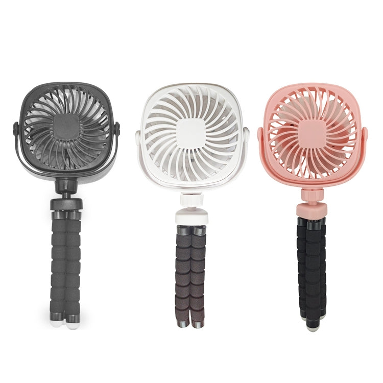 Octopus Stroller Deformation Fan Desktop Portable Handheld USB Small Fan, Colour: 1200mAh White - Electric Fans by PMC TechLife | Online Shopping South Africa | PMC TechLife | Buy Now Pay Later Mobicred