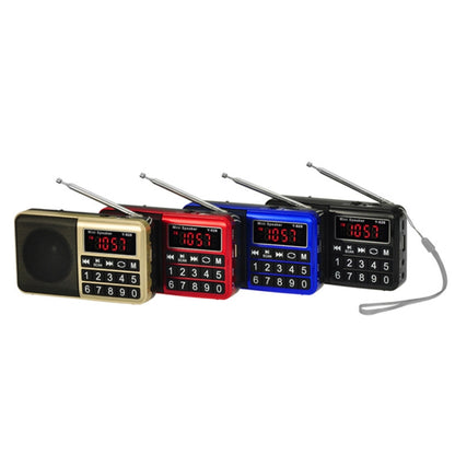 Y-928 FM Radio LED Display MP3 Support  TF Card U Disk(Gold) - Radio Player by PMC Jewellery | Online Shopping South Africa | PMC Jewellery | Buy Now Pay Later Mobicred