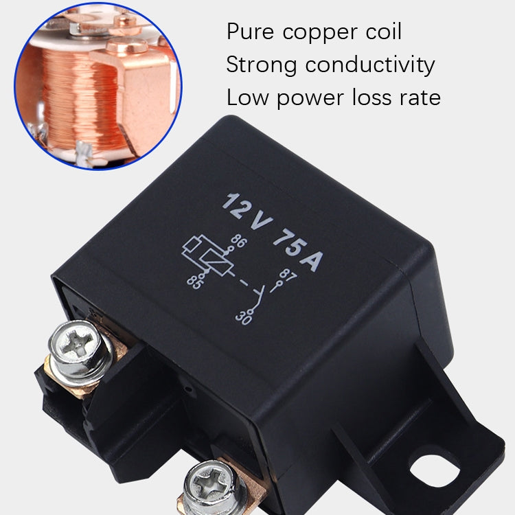 75A 12V24V 033200250 Forklift Relay Excavator Start Relay, Rated voltage: 12V - Relays by PMC TechLife | Online Shopping South Africa | PMC TechLife | Buy Now Pay Later Mobicred