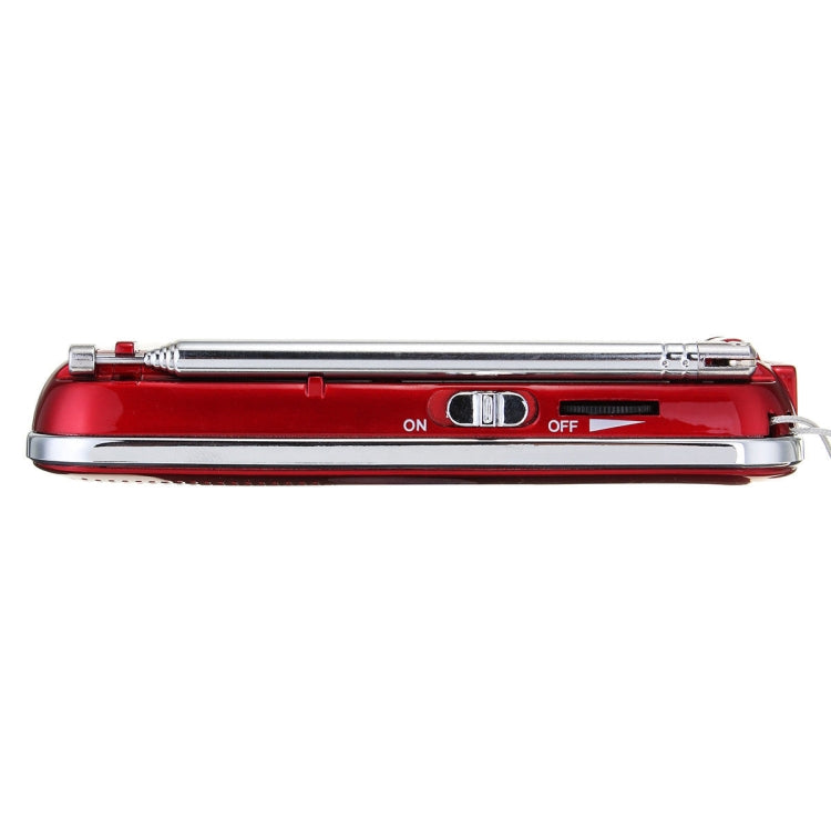 L-218AM  MP3 Radio Speaker Player Support TF Card USB with LED Flashlight Function(Red) - Radio Player by PMC Jewellery | Online Shopping South Africa | PMC Jewellery | Buy Now Pay Later Mobicred