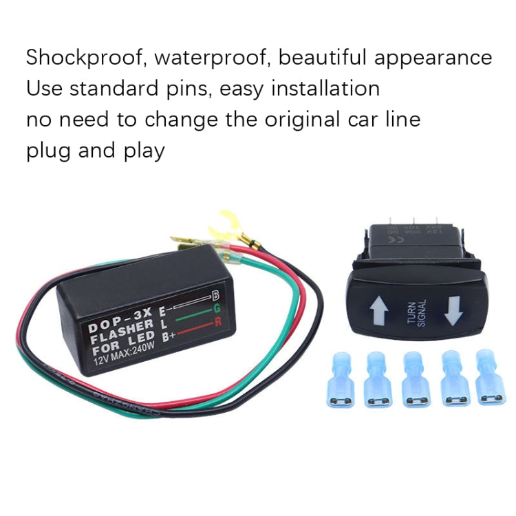 3 In 1 DOP-3X Motorcycle Flash LED Turning Light Controller - free shipping - PMC TechLife - Order now!