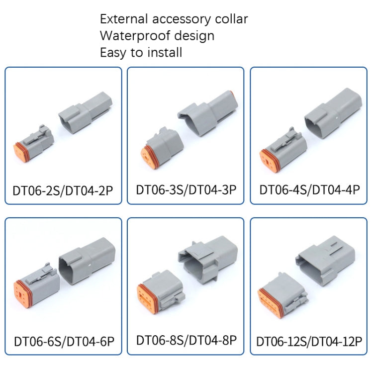 4 PCS DT04-3P / DT06-3S With Copper Car Waterproof Connector Conductive Connection Terminal - Booster Cable & Clip by PMC TechLife | Online Shopping South Africa | PMC TechLife | Buy Now Pay Later Mobicred