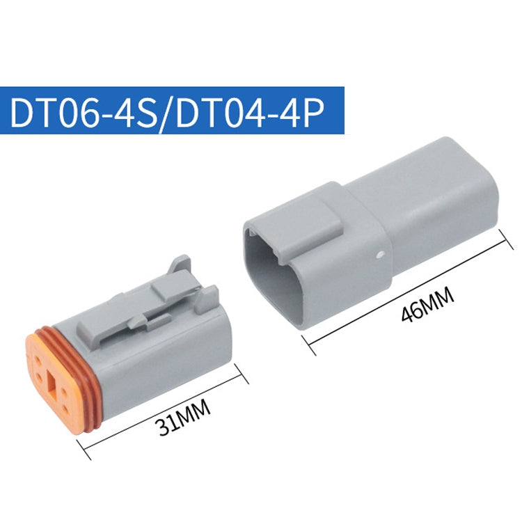 2 PCS DT04-4P / DT06-4S With Copper Car Waterproof Connector Conductive Connection Terminal - free shipping - PMC TechLife - Order now!