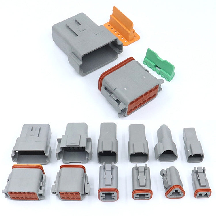 2 PCS DT04-8P / DT06-8S With Copper Car Waterproof Connector Conductive Connection Terminal - Booster Cable & Clip by PMC TechLife | Online Shopping South Africa | PMC TechLife | Buy Now Pay Later Mobicred