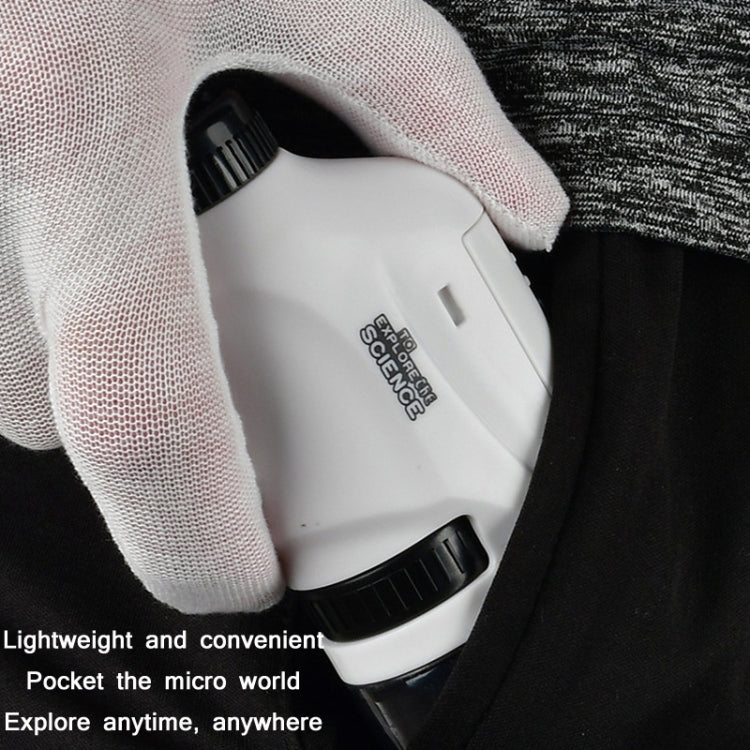 Children Handheld Portable Laboratory Equipment Microscope Toys, Colour: Lite + Bracket (White) - free shipping - PMC TechLife - Order now!