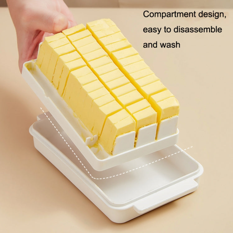 Transparent Large Capacity Butter Cut Storage Box(White) - Cutter & Peeler by PMC TechLife | Online Shopping South Africa | PMC TechLife | Buy Now Pay Later Mobicred