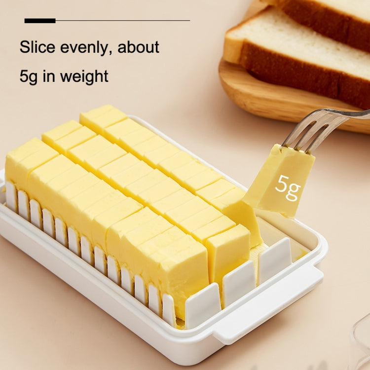 Transparent Large Capacity Butter Cut Storage Box(White) - Cutter & Peeler by PMC TechLife | Online Shopping South Africa | PMC TechLife | Buy Now Pay Later Mobicred