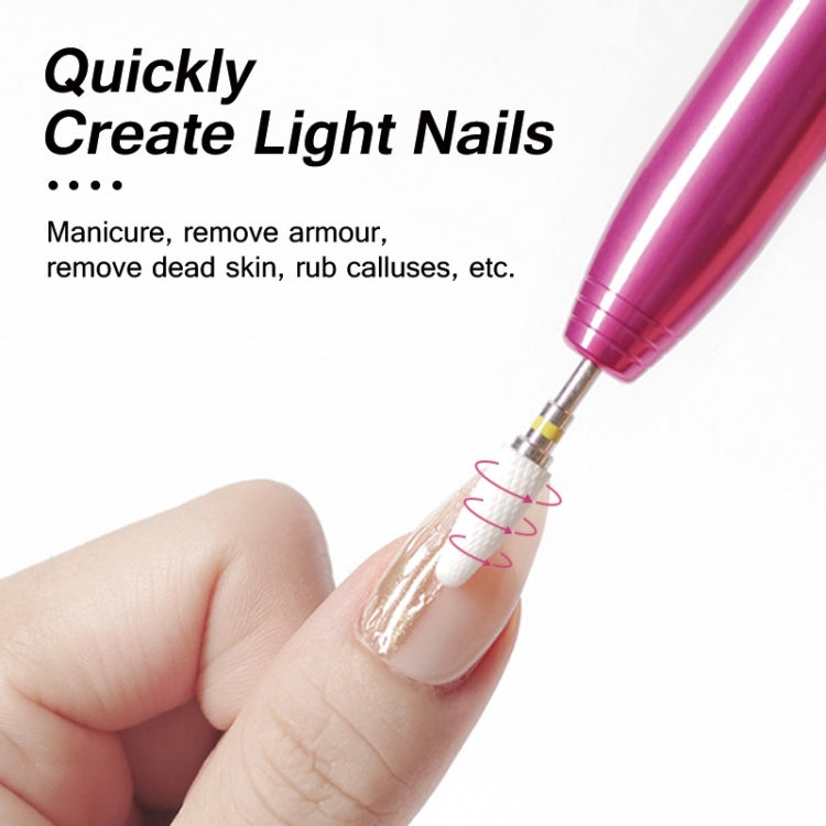 Aluminum Alloy Nail Grinding Machine USB Electric Nail Polish Remover(Gold) - free shipping - PMC Jewellery - Order now!
