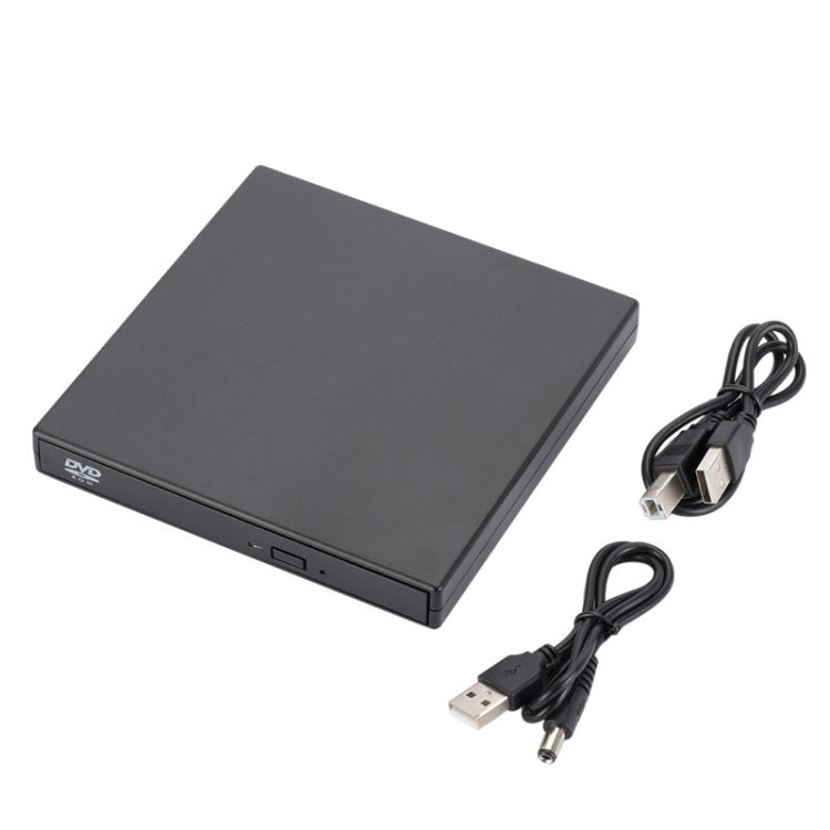 External USB2.0 DVD Optical Drive Notebook Desktop All-In-One CD Burner(Black) - Rewritable Drive by PMC TechLife | Online Shopping South Africa | PMC TechLife | Buy Now Pay Later Mobicred
