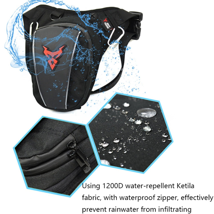 MOTOCENTRIC 11-MC-0105 Motorcycle Riding Leg Bag Waist Bag(Red) - free shipping - PMC TechLife - Order now!