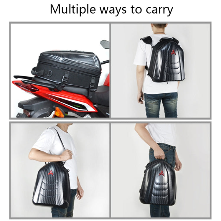 MOTOCENTRIC 11-MC-0113 Outdoor Riding Motorcycle Rear Seat Bag(Gray) - Bags & Luggages by MOTOCENTRIC | Online Shopping South Africa | PMC Jewellery | Buy Now Pay Later Mobicred
