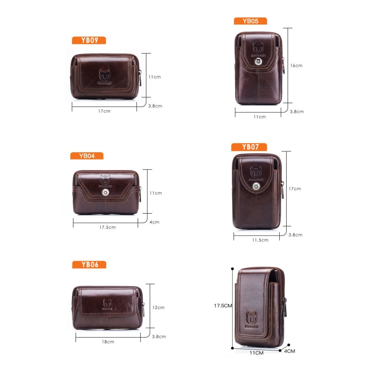 BULL CAPTAIN  Leather Multifunctional Waist Bag For Men(Black-09) - free shipping - PMC TechLife - Order now!