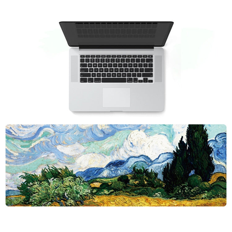 400x900x5mm Locked Am002 Large Oil Painting Desk Rubber Mouse Pad(Cypress) - Mouse Pads by PMC Jewellery | Online Shopping South Africa | PMC Jewellery | Buy Now Pay Later Mobicred