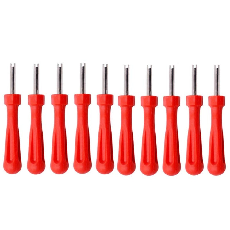 10 PCS Car Tire Electric Vehicle Valve Cap Bicycle Valve Core Switch, Style: Single Head Short - Hand Tool Sets by PMC TechLife | Online Shopping South Africa | PMC TechLife | Buy Now Pay Later Mobicred