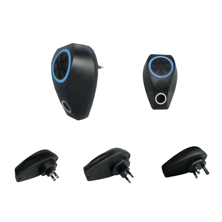 Snowflake Ultrasonic Mosquito Repellent Mouse Repellent, Specification: EU Plug(Black) - Repellents by PMC TechLife | Online Shopping South Africa | PMC TechLife | Buy Now Pay Later Mobicred