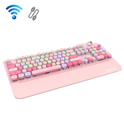 Mofii GEEZER G7 107 Keys Wired / Wireless / Bluetooth Three Mode Mechanical Keyboard, Cable Length: 1.5m(Pink) - Wireless Keyboard by Mofii | Online Shopping South Africa | PMC Jewellery | Buy Now Pay Later Mobicred