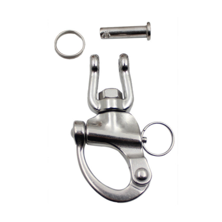 Yachting Sailing Stainless Steel Coil Type Rotary Spring Shackle, Specification: 128mm - Marine Accessories & Parts by PMC Jewellery | Online Shopping South Africa | PMC Jewellery | Buy Now Pay Later Mobicred