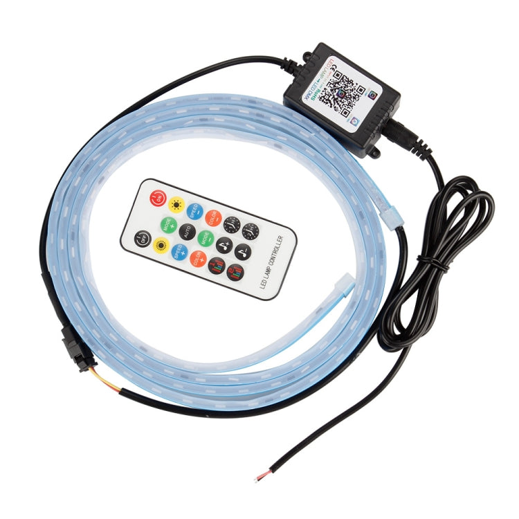 Car LED Streamer Decorative Hood Atmosphere Lights, Style: Remote Control+APP Colorful Light(1.5m) - Decorative Lights by PMC TechLife | Online Shopping South Africa | PMC TechLife | Buy Now Pay Later Mobicred