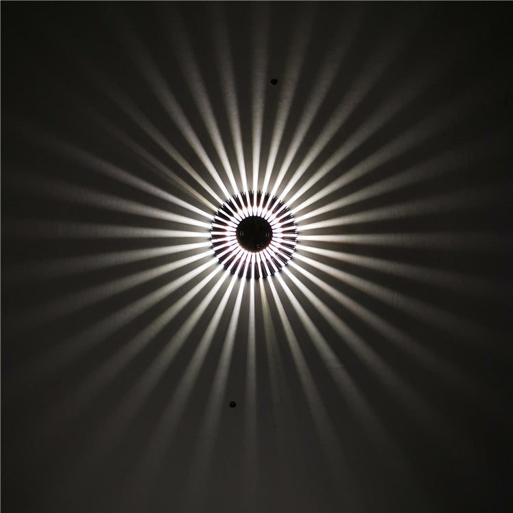 LED Aluminum Aisle Light Sunflower Corridor Lamp Decorative Light, Power source: Visible Installation 1W(White) - Novelty Lighting by PMC TechLife | Online Shopping South Africa | PMC TechLife | Buy Now Pay Later Mobicred
