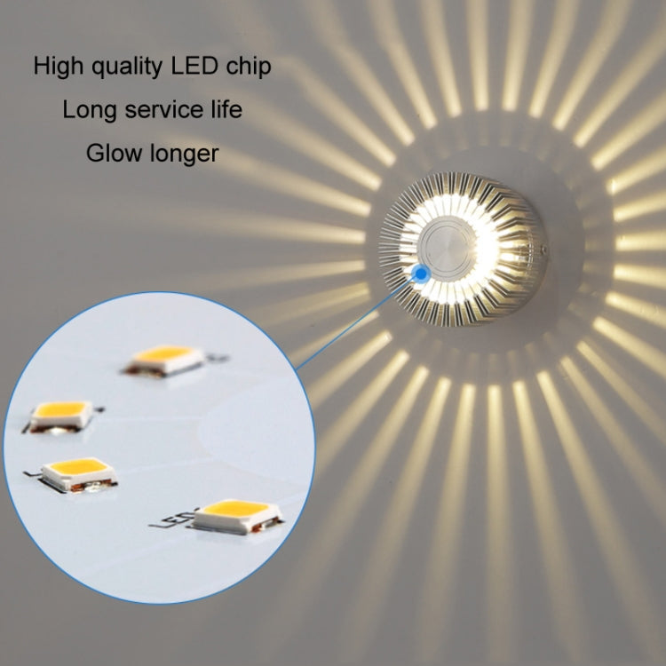 LED Aluminum Aisle Light Sunflower Corridor Lamp Decorative Light, Power source: Visible Installation 3W(Red) - Novelty Lighting by PMC TechLife | Online Shopping South Africa | PMC TechLife | Buy Now Pay Later Mobicred