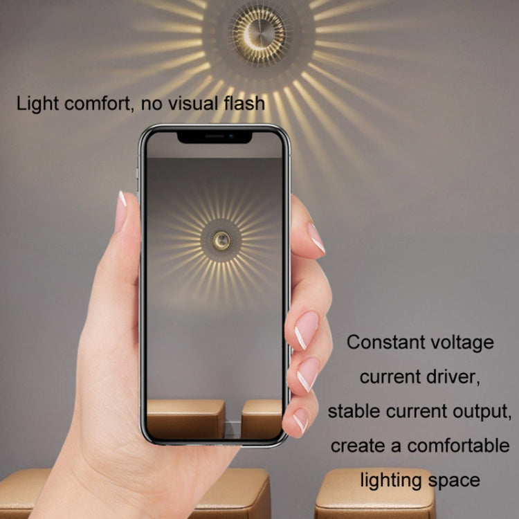 LED Aluminum Aisle Light Sunflower Corridor Lamp Decorative Light, Power source: Visible Installation 3W(Red) - Novelty Lighting by PMC TechLife | Online Shopping South Africa | PMC TechLife | Buy Now Pay Later Mobicred