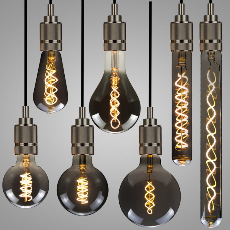 T185 Electroplating Smoke Grey Warm Light LED Bulb Retro Lamp - LED Blubs & Tubes by PMC TechLife | Online Shopping South Africa | PMC TechLife