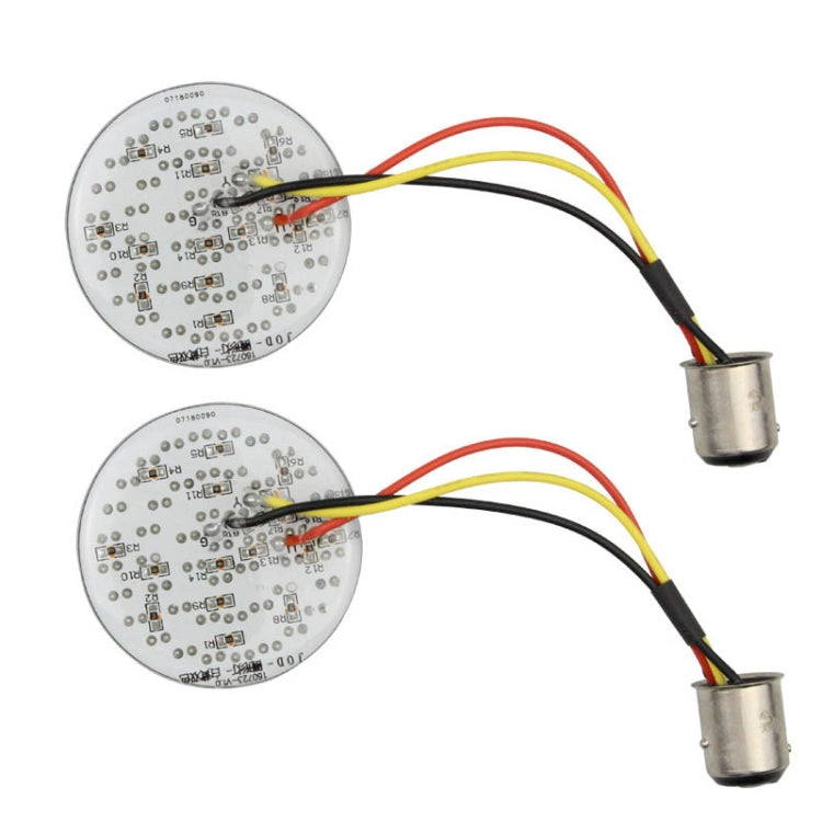 2 PCS Motorcycle LED Signal Steering Lamp For Dyna(White Red Light 1157 Without Lampshade) - Signal Lights by PMC Jewellery | Online Shopping South Africa | PMC Jewellery | Buy Now Pay Later Mobicred