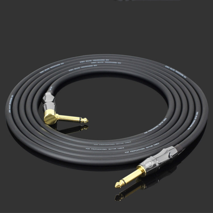 KGR Guitar Cable Keyboard Drum Audio Cable, Specification: 15m(Elbow Straight Jack) - Instrument Audio Cables by KGR | Online Shopping South Africa | PMC Jewellery | Buy Now Pay Later Mobicred