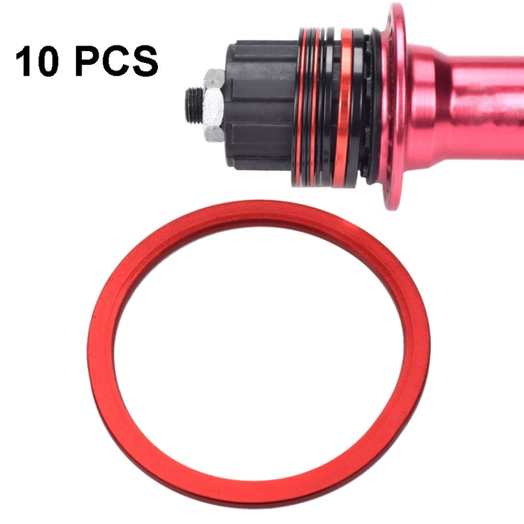 10 PCS FMFXTR Bicycle BB Middle Shaft Flying Wheel Cushion, Thickness: 1.5mm (Red) - Cap Component by FMFXTR | Online Shopping South Africa | PMc TechLife | Buy Now Pay Later Mobicred