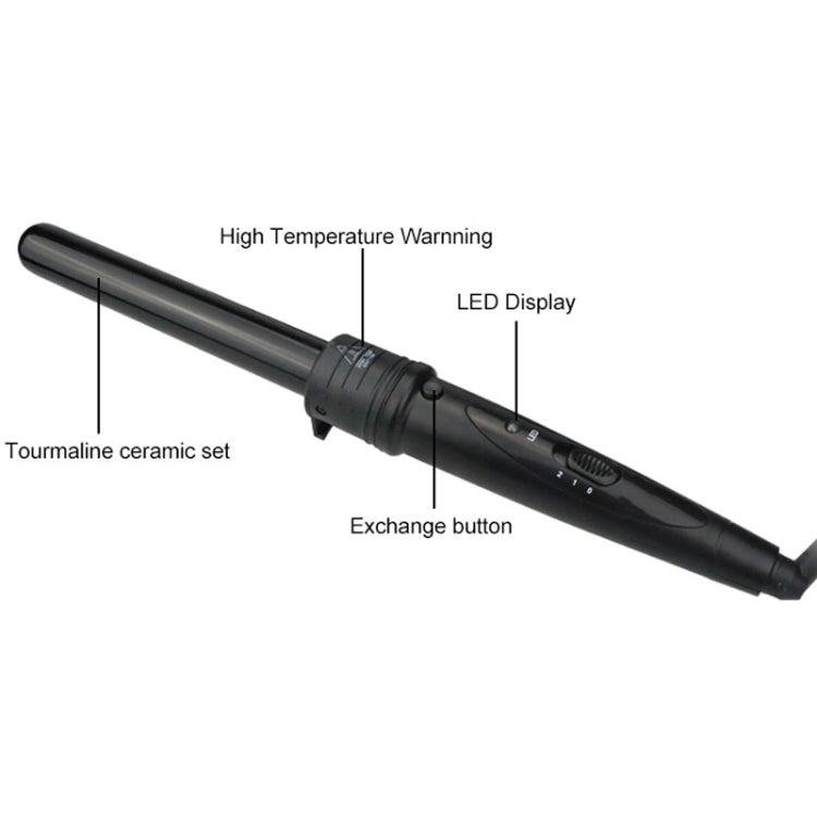 6 In 1 Tube Changed LED Display Tourmaline Ceramic Hair Curler(US Plug) - free shipping - PMC TechLife - Order now!