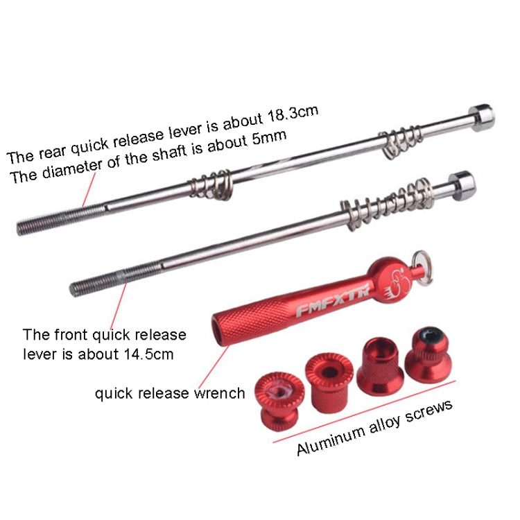FMFXTR Mountain Bicycles Flower Drum Fast Disassembly Rod(Gold) - Quick Release by FMFXTR | Online Shopping South Africa | PMc TechLife | Buy Now Pay Later Mobicred