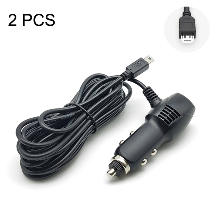 2 PCS Car Charger Fast Charge Driving Recorder Supply Line, Style: 1.5A+2.4A(Android Straight Head) - Cables & Connectors by PMC TechLife | Online Shopping South Africa | PMC TechLife | Buy Now Pay Later Mobicred