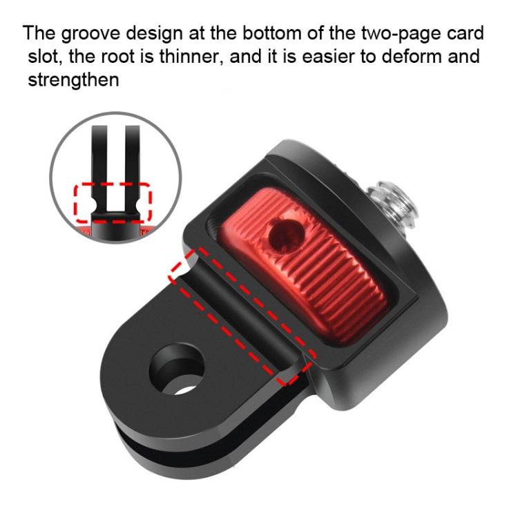 1/4 Inch Screw Converter Tripod Adapter for Sport Camera(Black) - Connection Mount by null | Online Shopping South Africa | PMC TechLife | Buy Now Pay Later Mobicred