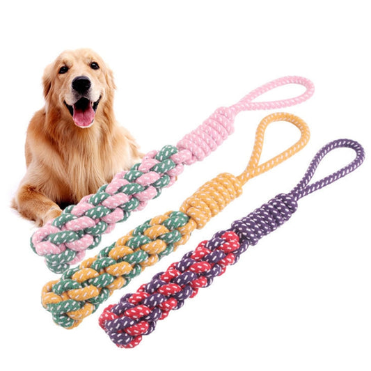 3 PCS Pet Hand-pulled Chewing Toy Dog Molar Cotton Rope, Color Random Delivery - Toys by PMC Jewellery | Online Shopping South Africa | PMC Jewellery