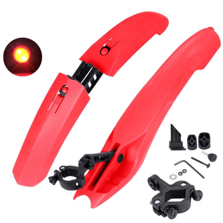 2632 Bicycle Quick Release Mudguards, Style: Widened (Red) - Mudguards by PMc TechLife | Online Shopping South Africa | PMc TechLife | Buy Now Pay Later Mobicred