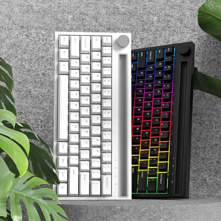 Ajazz K620T 62 Keys Bluetooth Wireless Dual Mode Mechanical Keyboard, Style: Pink Shaft (Black) - free shipping - PMC Jewellery - Order now!