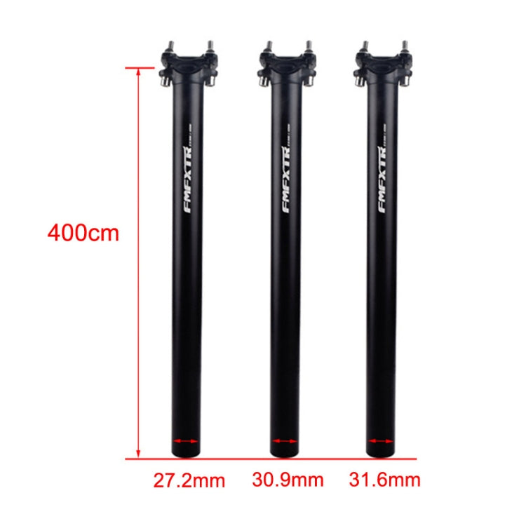 FMFXTR Bicycle Extended Saddle Seat Tube Double Nail Straight Tube, Specification: 27.2mm(Black) - free shipping - PMc TechLife - Order now!