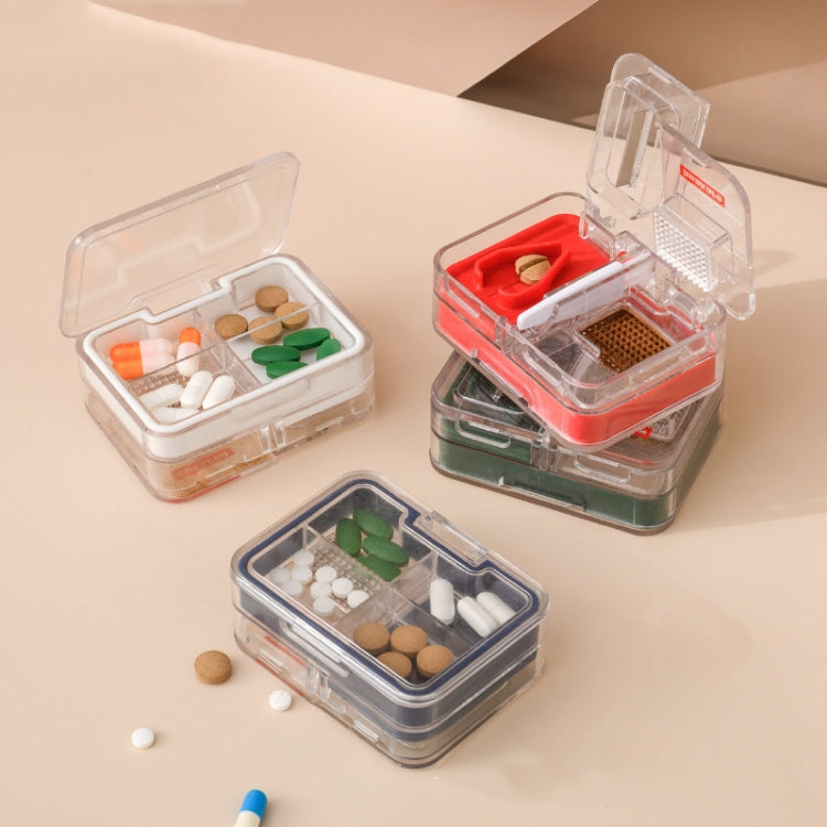 Imakara Mini Square Portable Sealed Medicine Cutter Dispenser Box(Red) - free shipping - PMC TechLife - Order now!