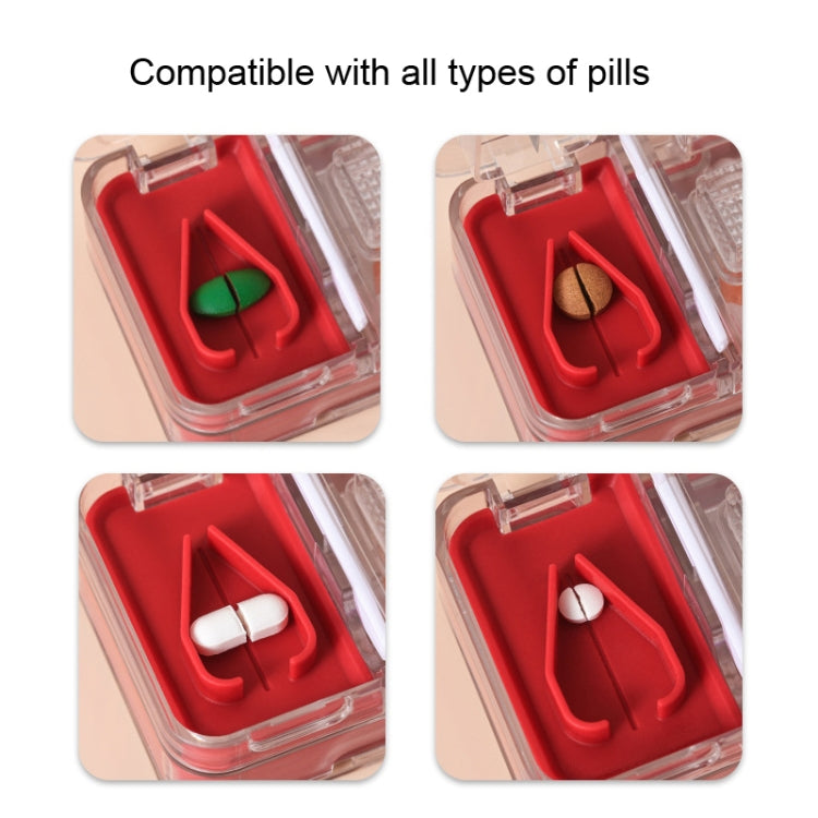 Imakara Mini Square Portable Sealed Medicine Cutter Dispenser Box(White) - free shipping - PMC TechLife - Order now!