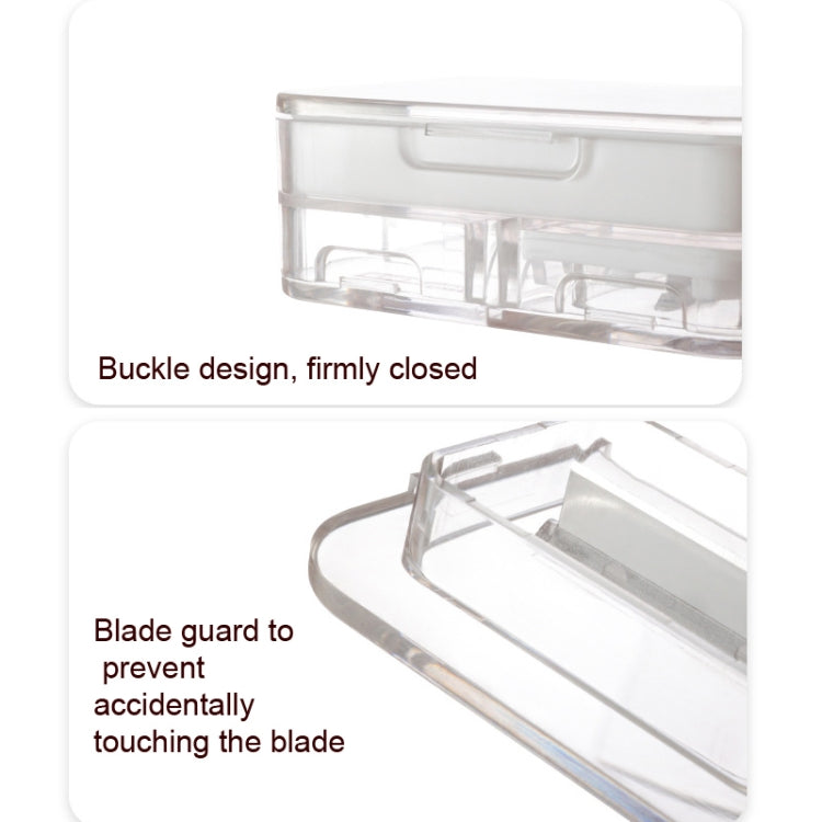 Imakara Mini Square Portable Sealed Medicine Cutter Dispenser Box(White) - free shipping - PMC TechLife - Order now!