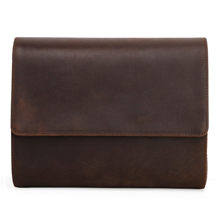 CONTACTS FAMILY Vintage Crazy Horse Leather Outdoor Travel Watch Case(Brown) - free shipping - PMC TechLife - Order now!